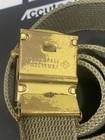 Boy Scout S m 36  Official Belt Green Uniform W  Brass Buckle Scouting America