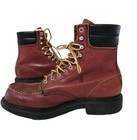 Vintage Red Wing Boots Mens 8 5 B Leather 404 Moc Toe Super Sole Workwear Worn