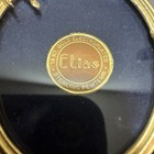 Vtg 1991 Elias 1104 Double Oval Picture Frame 18k Gold Plated Pewter Horse Usa