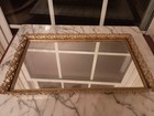 Vintage Ormulu Regency Vanity Mirror Dresser Tray Gold Metal Filigree 15 5 x9 5
