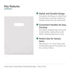 Sswbasics Small Clear Frosted Plastic Merchandise Bags - 9    X 12    - Case Of 250