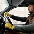 Handlandy Winter Leather Work Gloves  Warm Cowhide Gloves For Cold Weather