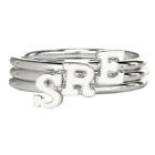 Personalized Midi Initial Ring 925 Sterling Silver Handmade Jewelry Gift For N83