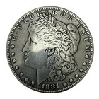 4 Pack Morgan Silver Dollar Screw Back Conchos - 1 1 2 