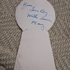 Vintage Celebrity Signed Photo Cutout W  Handwritten Message  not Authenticated 