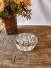 Vintage Clear Glass Flower Frog 11 Hole 3  Diameter