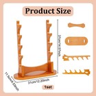 Wooden Flute Stand  5-tier Sword Display Rack Wooden Desktop Holder For Sopra   