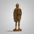Antique Bronze  Handcrafted Mahatma Gandhi Full Figure Sculpture - 12 In