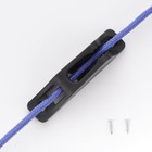 2pcs Nylon Kayak Cord Lock Cleat Rope Cleat For 6mm Soft Rope With Screws