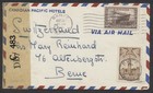 1942 Cp Hotels Air Mail Cover Banff Alta To Switzerland Censored