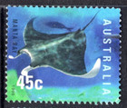 1998 45c Manta Ray Ocean Australia Bulk Used Lot X 50