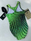 New Simone Biles Gk Elite Leotard Gymnastics Green Sport Racerback   Scrunci Cl