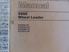 Cat 966e Wheel Loader Op maint Man  Sebu6245   Bx17