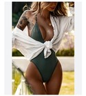 Nwt Gooseberry Seaside Women   s One Piece Swimsuit So Chic Sage Sz Xs