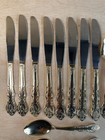      International Stainless Flatware Set Chantilly Pattern Rococo Vtg 23 Pc Set