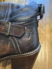 Frye Brown Leather Carmen Mid Calf Boots Moto 3-strap Women s Size 7 5