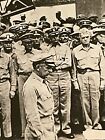 Vtg Photograph Uss Missouri Surrender Documents Signed Wwii  General Macarthur
