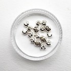 925 Sterling Silver Crimp Cover Beads 4mm     20pcs Spacer Jewelry Findings