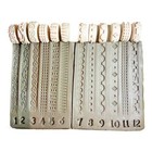 Pott r Set Of 12 X Pottery Roller Stamps For Clay -handle Included   Case Option