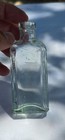 Antique Usa 1905-1910 Aqua Clear Glass Bottle 3-in-one Oil Co 3 7 8  Tall