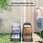 Automatic Dog And Cat Food Feeder And Water Dispenser Set With Stainless Stee   