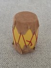 Mini Drum Wood   Faux Leather Native American Indian Powwow Style 3  