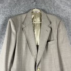 Vintage Palm Beach Blazer Sport Coat Mens 48r Gray Gold Button Usa Made