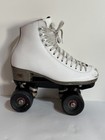 Vintage Riedell Women s White Roller Skates Size 5 Leather Roll-line 120 Us Rare