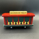Wooden Mr  Rogers Neighborhood Trolley 90s Holgate Toy Co 