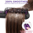Pro Steam Hair Straightener Brush  Ionic Plus Brush For Smooth