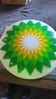 Nos Vintage 30  Bp Helio Gas Station Lighted Sign