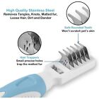 Pets First Stainless Pet Mat Remover - Dematting Tool For Grooming Dogs   Cats