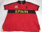 Vtg Polo Ralph Lauren Big Pony  spain  City Polo Rugby Shirt  red   Xxl 