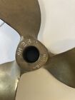 Antique Boat Propeller 8 Inch  3 Blade Solid Brass-michigan Am230