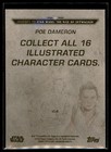 2019 Topps Star Wars Journey Rise Skywalker Illustrated Character Poe Dameron