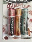 Chapstick Holiday Collection   Cinnamon caramel cocoa  3 Packs Of 3  Sealed 