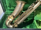 Rare 1930 s   Elkhart Band Instrument Co Saxophone Serial 6869 W box Read Det 