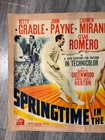 Springtime In The Rockies Rare Original  42 Half Sheet Poster Bettygrablemiranda