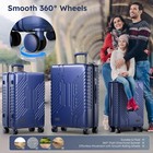 Luggage Sets 3 Piece Expandable Hard Shell Suitcase With Spinner Wheels Tsa Lock