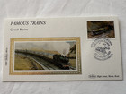 First Day Cover Stamps Benham Silks Famous Trains 1985 Set Of 5 Fdc With Inserts
