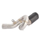 Exhaust Link Pipe Muffler For Kawasaki Ninja Zx6r Zx636 2009-2022 Stainless