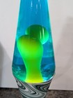 Lava Lite Psychedelic Swirl Series Lava Lamp Green White Tested Working