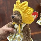 Vtg Ty Attic Treasures Susannah The Bear W yellow Bonnet   Sunflower Dress 1993