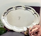 Revere Sterling Silversmiths Silver Scalloped Rim Plate Vintage 9 25  Mono Tray