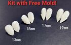 Usa Vampire Fangs Kit Teeth Custom Fit Free Mold Goth Halloween Cosplay Anime
