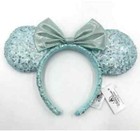 Frozen Arendelle Aqua Disney Parks 2024 Minnie Ears Gift Girl Blue Headband