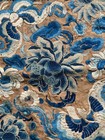 Antique Chinese Embroidered forbidden Stitch Floral Fabric Panel