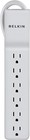 Belkin 6-outlet Commercial Power Strip Surge Protector With 2 5ft Cord  White
