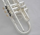 Prof  New Silver Plated C Keys Trumpet Horn Monel Valves With Case 