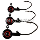 25 50 Pack Fishing Jig Heads Hook 3d Eyes Crappie Jigs For Bass Walleye Trout